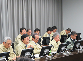 各拠点との合同対策会議(東京)