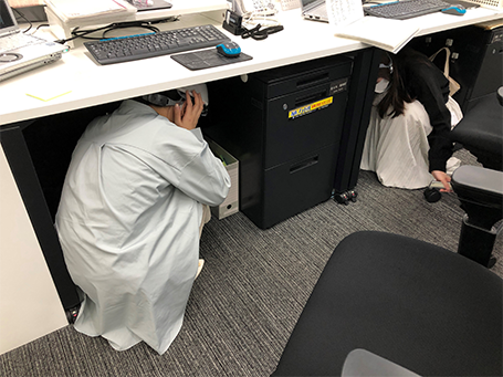 大阪本店：安全確保訓練