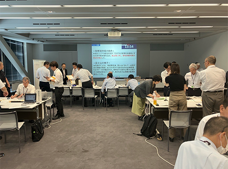 東京本店：災害シミュレーション訓練　