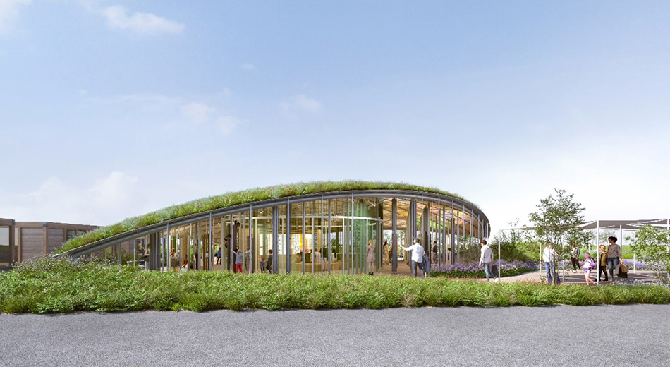 竹中グループ展示施設「くるくるく」のイメージパース