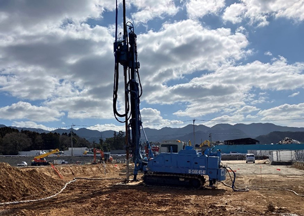 CUCO-CO2固定地盤改良の施工状況