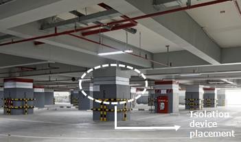 First basement parking space